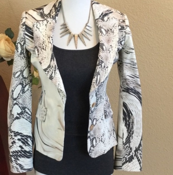 Just Cavalli Jackets & Blazers - Just Cavalli Stunning Snake-Print Blazer